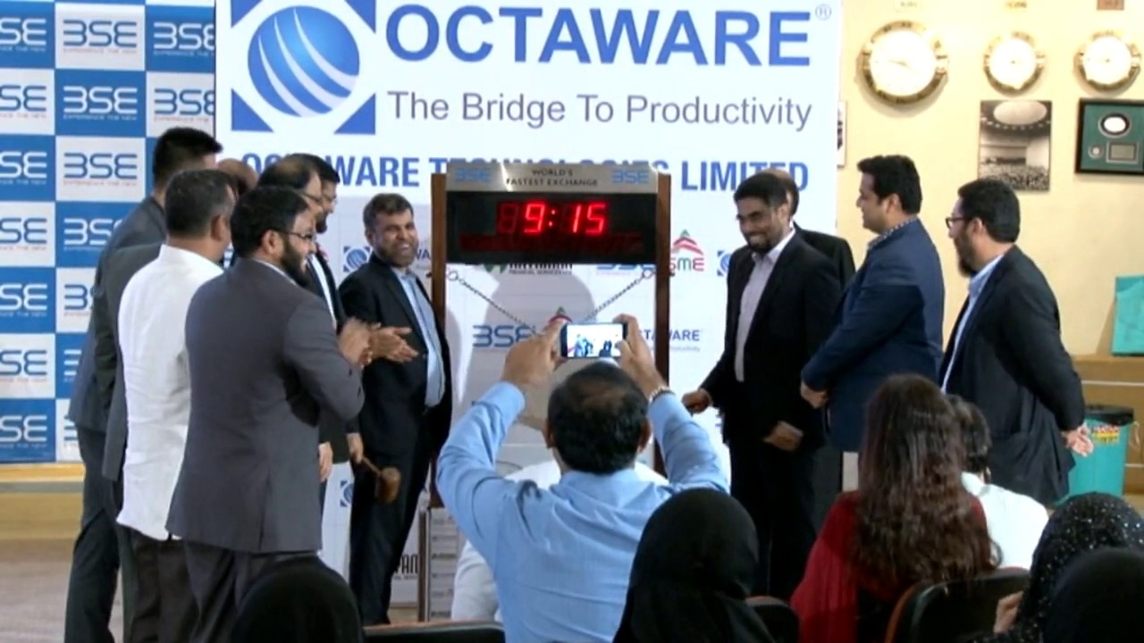 Octaware IPO Bell ringing ceremony